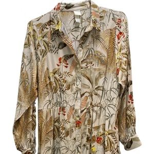 H&M fall maxi dress with long sleeves